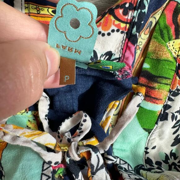 FARM Rio Kaftan Dress Floral Boho Small Kimono - Picture 10 of 12